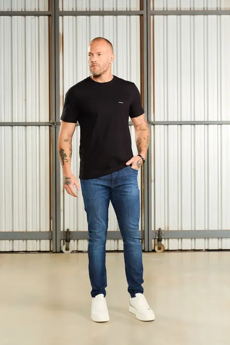 Camiseta Slim Masculina em Algodão Collor Osmoze